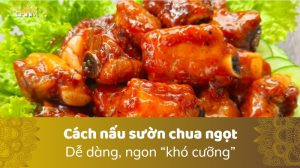 cách nấu sườn chua ngọt ngon