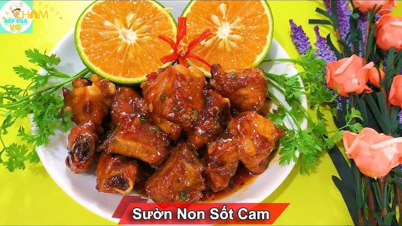 Sườn non sốt cam